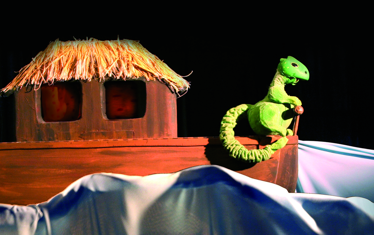 Foto: Puppenspiel “Der kleine Drache in der Arche”. Fotoautor: Figurentheater Winter, Rieps/Cronskamp