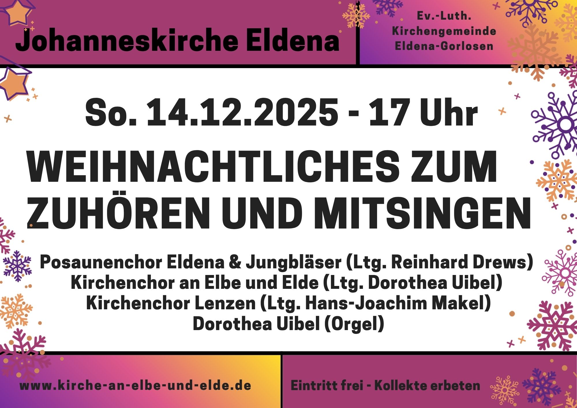 Weihnachtliches zum Zuhören und Mitsingen